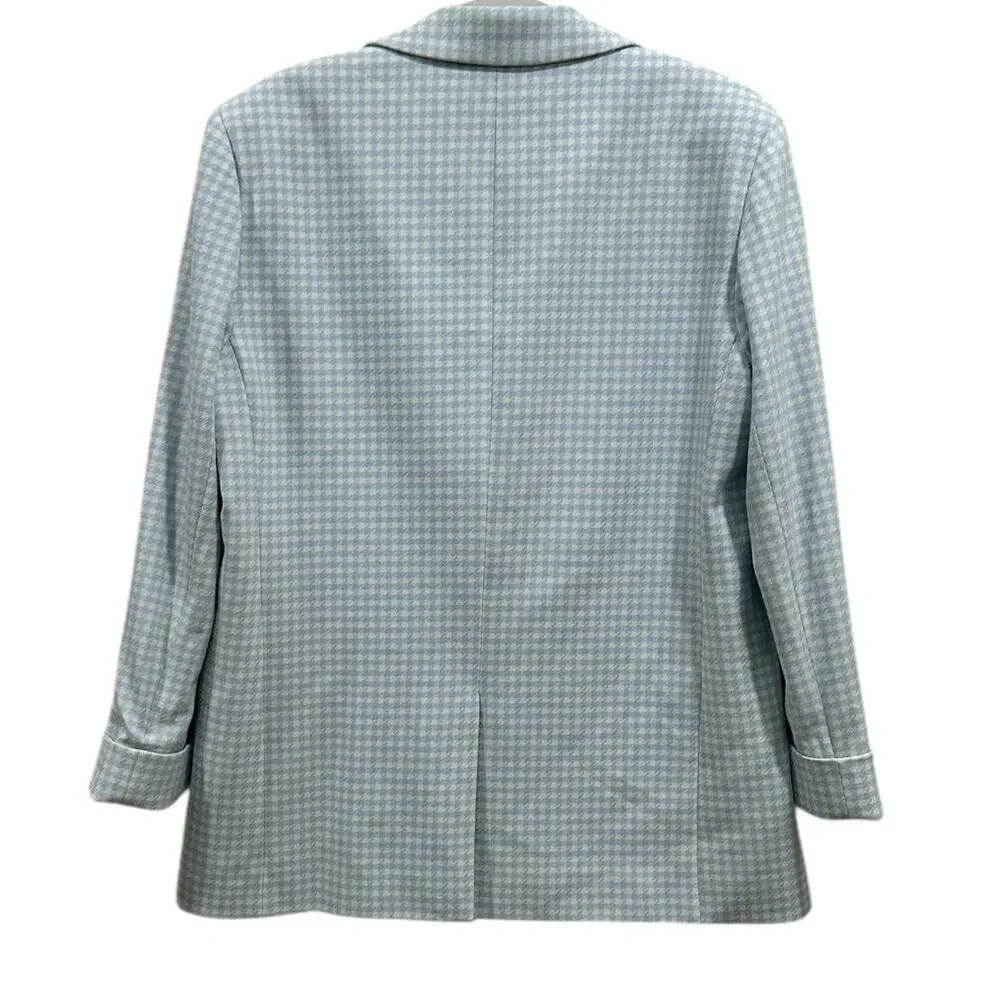 Alice + Olivia Justin Gingham Double Breasted Blazer - Picture 7 of 7